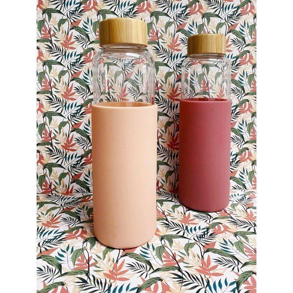 Ružová sklenená fľaša 540 ml Colorada - Sema-image-1
