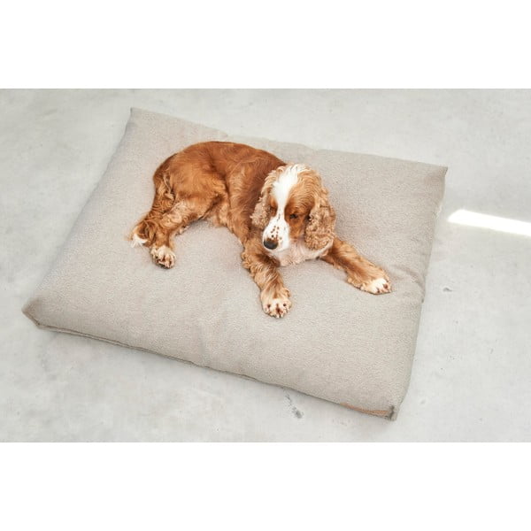 Svetlohnedý matrac pre psa z materiálu buklé 120x90 cm Mondo Cappuccino L – MiaCara-image-2