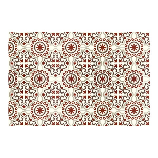 Koberec z vinylu Mosaico Trebol Rojo, 120x170 cm