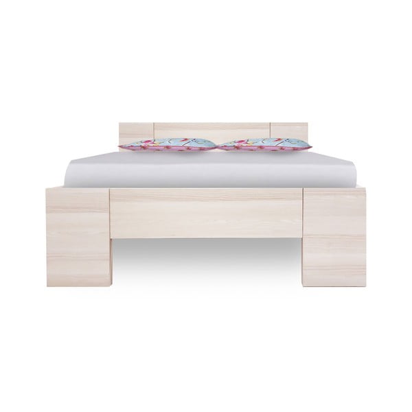 Jednolôžková posteľ z jaseňového dreva Evergreen Houso Sleep Well, 127 x 207 cm