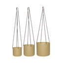Kovové závesné a nástenné  obaly na kvetináče v súprave 3 ks ø 25 cm Bloom – Hübsch