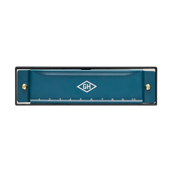 Modrá fúkacia harmonika v plechovej škatuľke Gentlemen´s Hardware-image-2