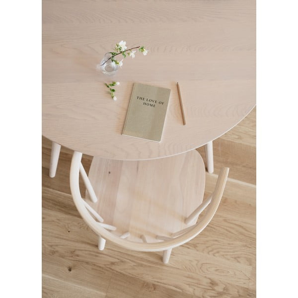 Okrúhly jedálenský stôl s doskou v dubovom dekore 115x115 cm Yumi - Rowico-image-2