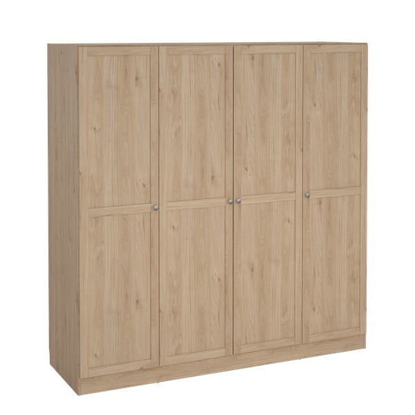 Šatníková skriňa v dekore duba v prírodnej farbe 195,5x200 cm Billund – Tvilum-image-3