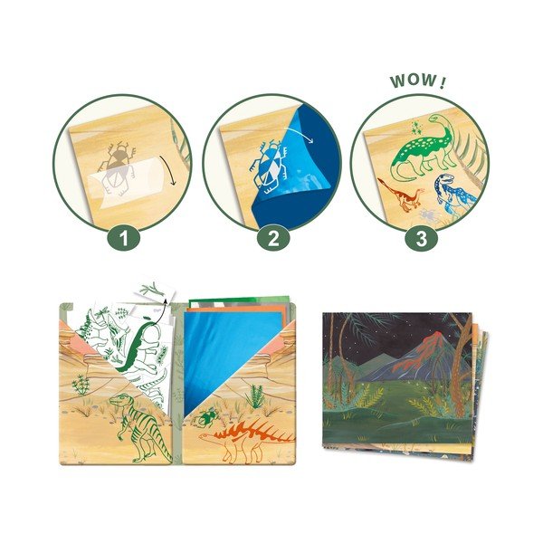 Výtvarný set so 4 obrázkami Djeco Dinosauri-image-2