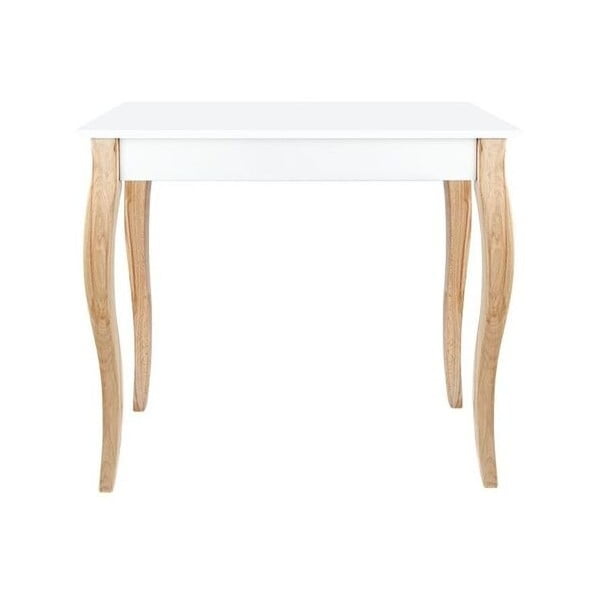 Biely odkladací konzolový stolík Dressing Table, 85 × 74 cm
