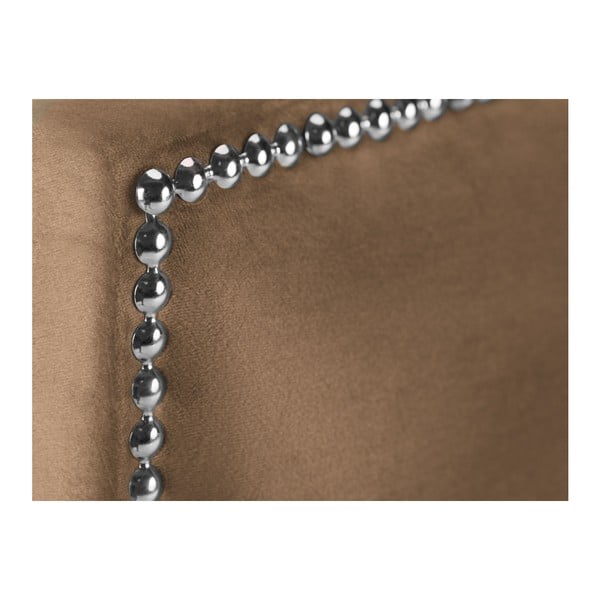 Tmavobéžové čelo postele Mazzini Sofas, 200 × 120 cm-image-3