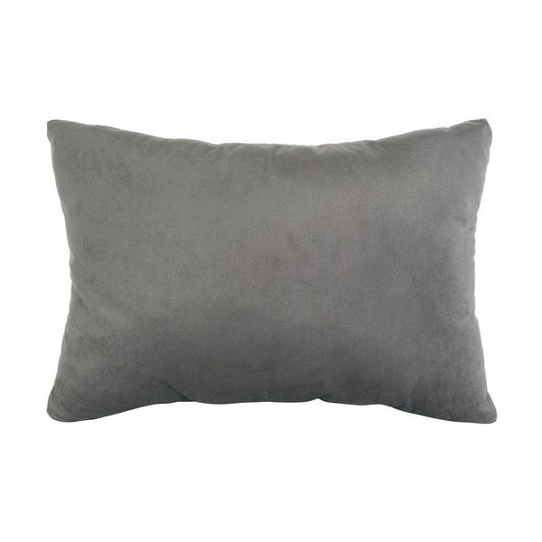 Sivý zamatový vankúš PT LIVING Velvet, 60 x 30 cm-image-2