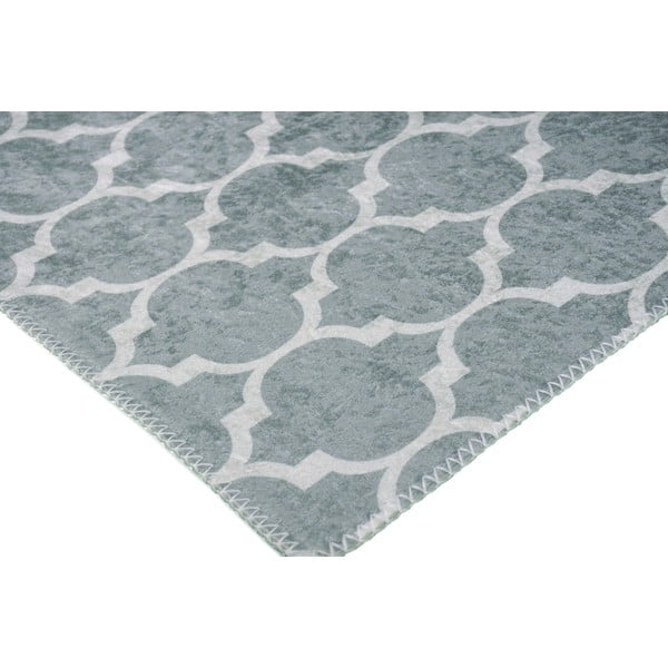 Svetlosivo-krémový prateľný koberec 180x120 cm - Vitaus-image-2