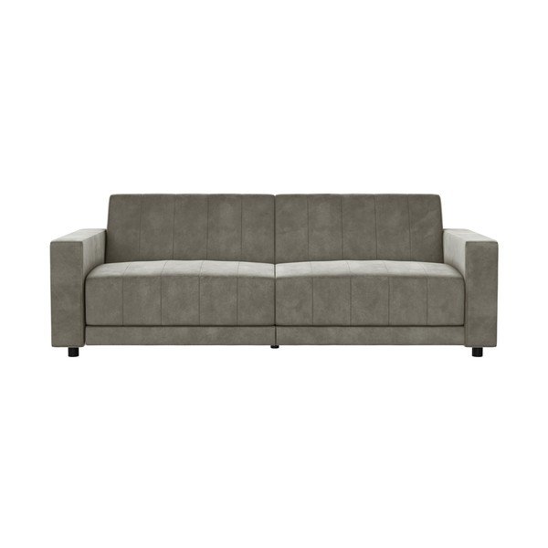 Taupe zamatová polohovacia/rozkladacia pohovka 225 cm Allie II – Støraa