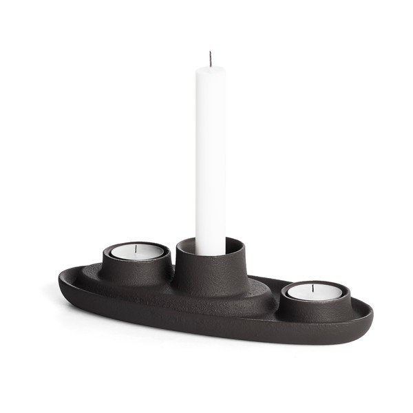 Čierny svietnik EMKO Aye Aye Three Candles
