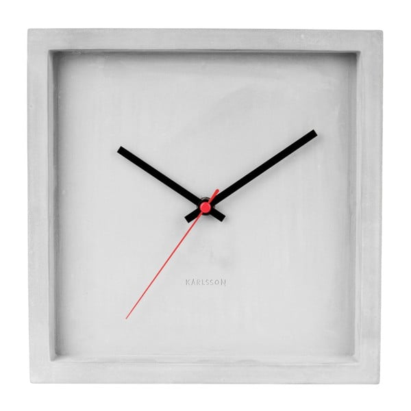 Betonové nástenné hodiny Karlsson Franky, šírka 25 cm