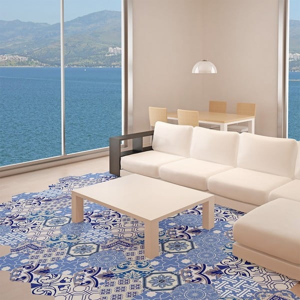 Sada 10 vodoodolných samolepiek na podlahu Ambiance Ursulina, 20 × 18 cm-image-4