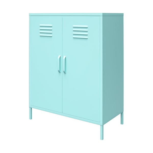 Svetlomodrá kovová skrinka 80x102 cm Cache - Novogratz-image-2