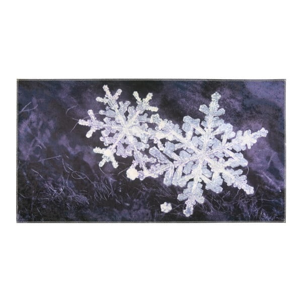 Koberec Vitaus Big Snowflakes, 50 × 80 cm