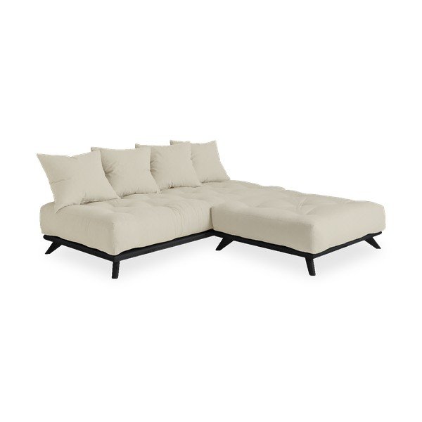 Pohovka s béžovým poťahom Karup Design Senza Black/Beige-image-3