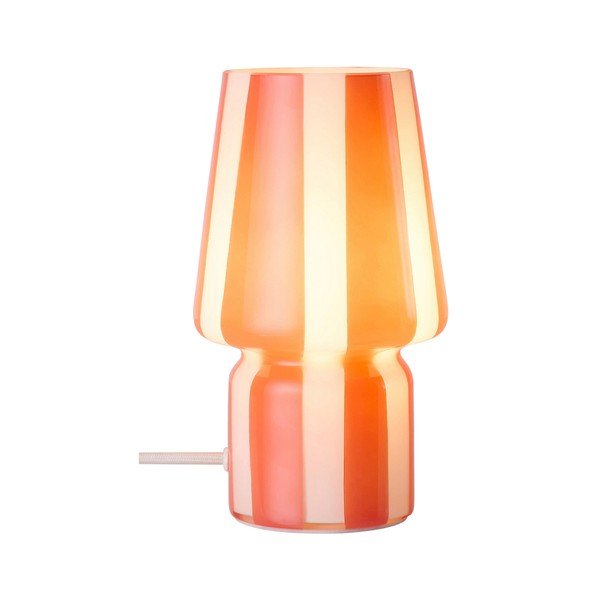 Červená/biela sklenená stolová lampa (výška  21,5 cm) Carlo – Ellos Home-image-3