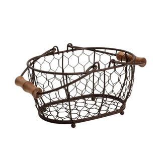 Kovový košík T&G Woodware Provence, 20 × 14 cm