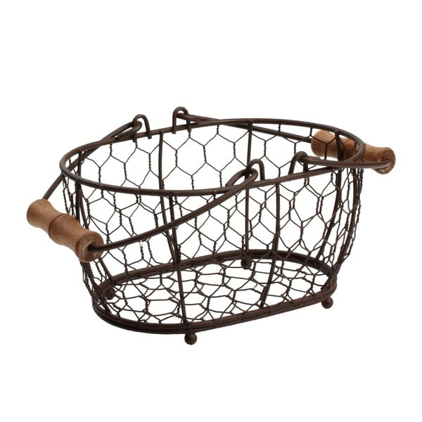 Kovový košík T&G Woodware Provence, 20 × 14 cm
