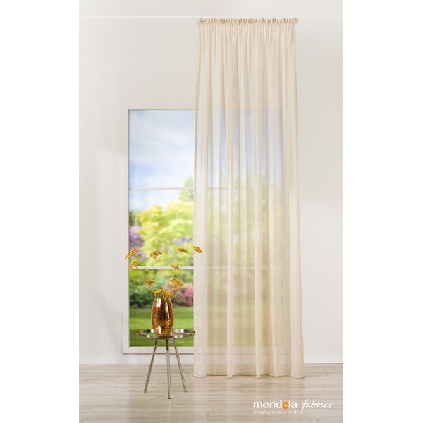 Záclona v zlatej farbe 140x260 cm Lava - Mendola Fabrics-image-1
