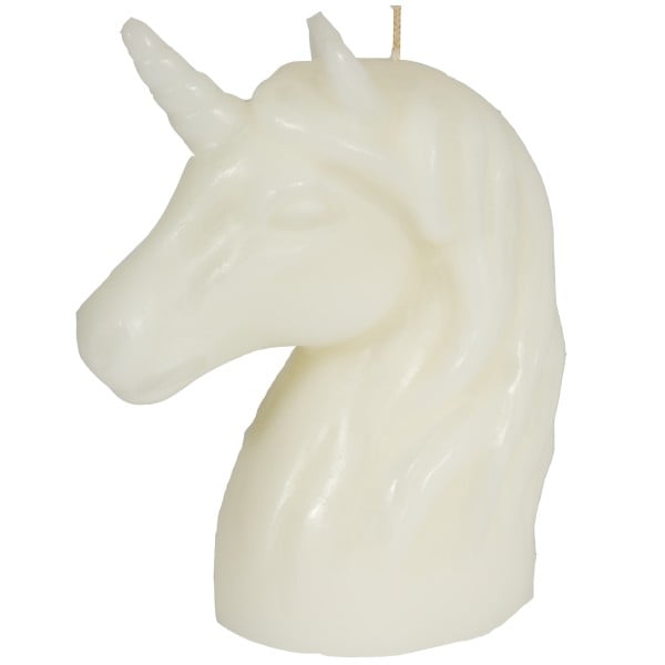 Biela sviečka Fisura Unicorn