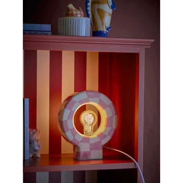 Ružová stolová lampa (výška 23,5 cm) Vialini – Bloomingville-image-2