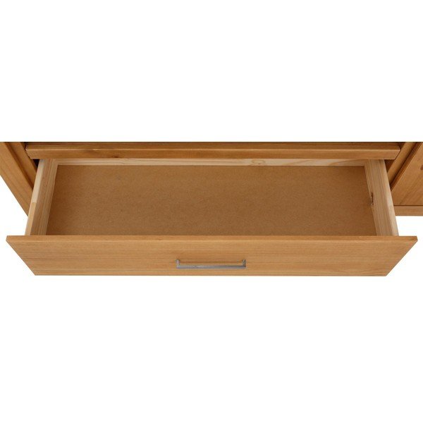 TV stolík z borovicového dreva v prírodnej farbe 160x55 cm Celia - Støraa-image-3