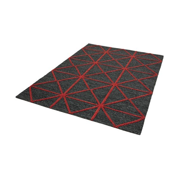 Čierno-červený koberec Asiatic Carpets Prism, 160 x 230 cm-image-2