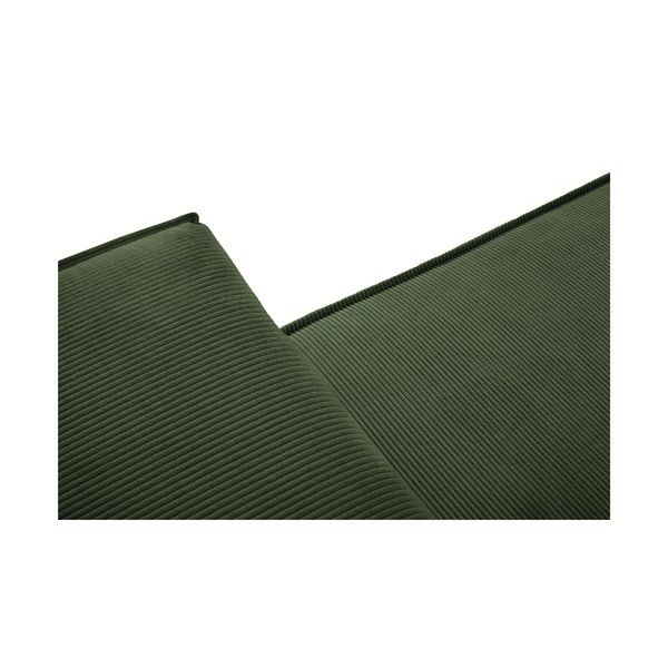Zelená menčestrová rozkladacia pohovka Mazzini Sofas Azalea-image-1