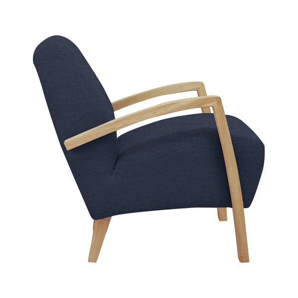 Tmavomodré kreslo Windsor & Co Sofas Luna-image-2