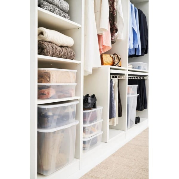 Plastový úložný box s vekom 50 l Lona - Rotho-image-1