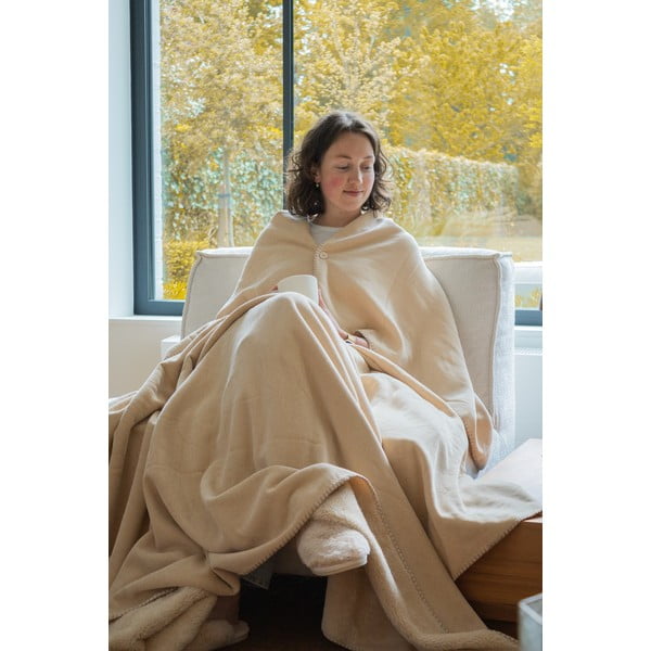 Slonovinová deka z mikroplyšu 150x200 cm Tomo – Tiseco Home Studio-image-1