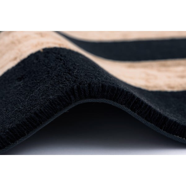 Čierno-béžový vlnený koberec 170x240 cm Agnus Art Deco II – Agnella-image-2