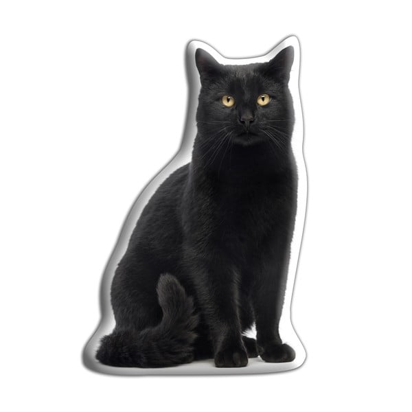 Vankúšik Adorable Cushions čierna mačka