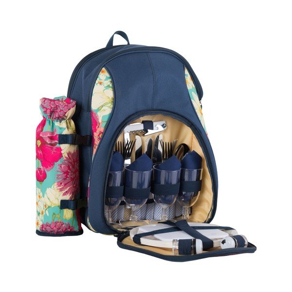Piknikový batoh Floral pre 4 osoby