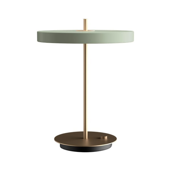 Svetlozelená LED stolová lampa so stmievačom s kovovým tienidlom (výška  41,5 cm) Asteria Table – UMAGE