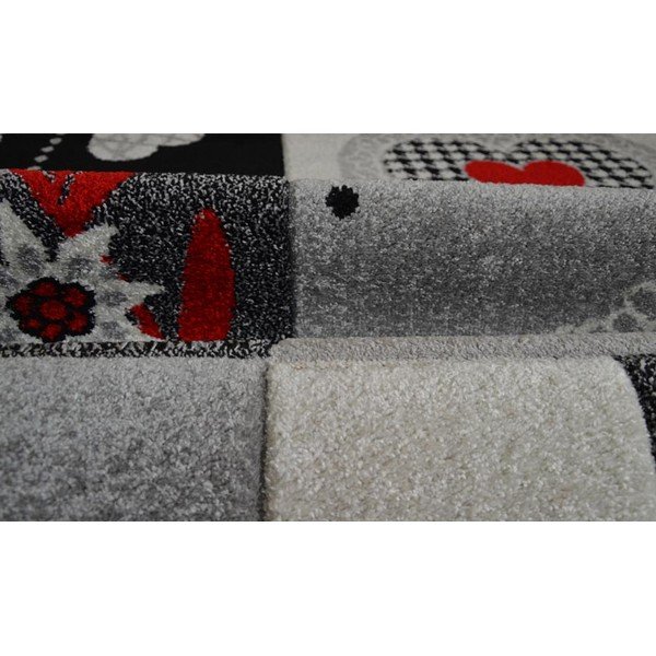 Koberec Webtappeti Intarsio Grey Cosy, 140 × 200 cm-image-1