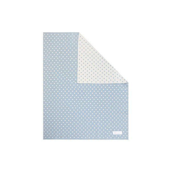 Modro-biela bavlnená detská deka Kindsgut Dots, 80 x 100 cm-image-3