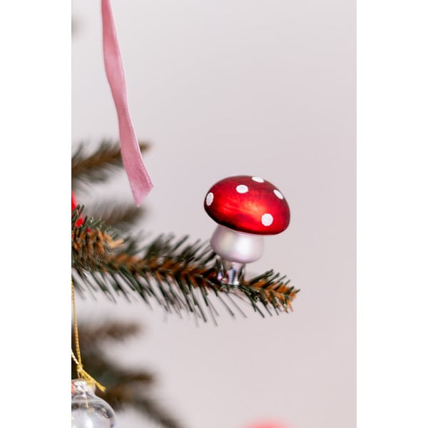 Sklenené vianočné ozdoby v súprave 4 ks Mushroom – Sass & Belle-image-1