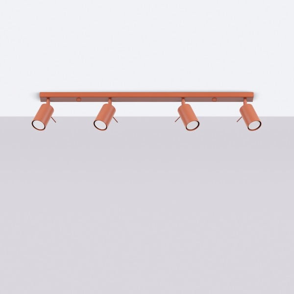 Bodové svietidlo v tehlovej farbe 6x81 cm Etna – Sollux-image-3