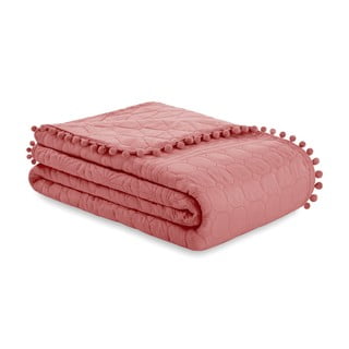 Ružová prikrývka na posteľ AmeliaHome Meadore, 220 x 240 cm