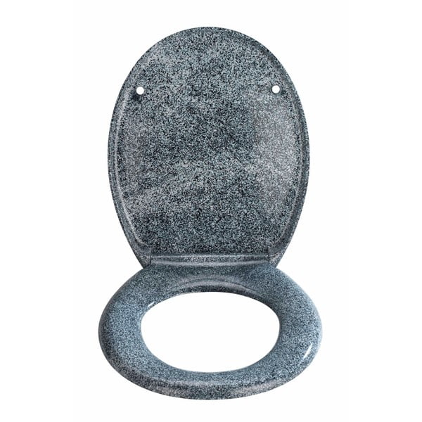 WC sedadlo v žulovom dekore s jednoduchým zatváraním Wenko Premium Ottana, 45,2 x 37,6 cm-image-3