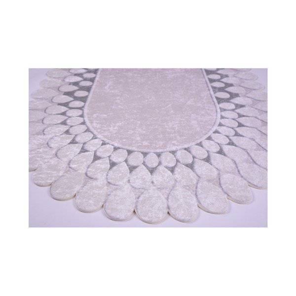 Sivý koberec Vitauss Zinno Oval Gri, 80 × 120 cm-image-1