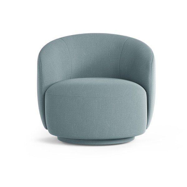 Svetlomodré otočné kreslo Letizia – Micadoni -image-1