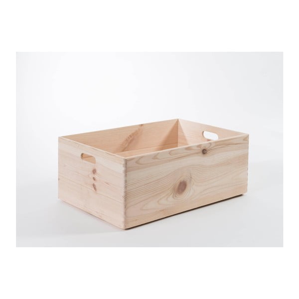 Úložný box z borovicového dreva Compactor Custom, 60 × 40 × 23 cm