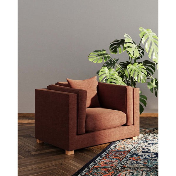 Relaxačné kreslo v tehlovej farbe Pomo – Ame Yens-image-1