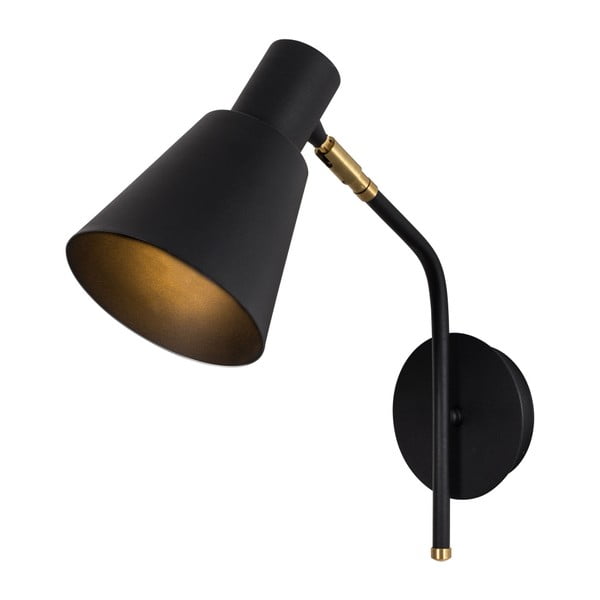 Čierne nástenné svietidlo Xilof Wall Lamp Tanaro
