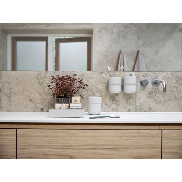 Svetlosivá kameninová dóza s vekom Zone UME-image-4