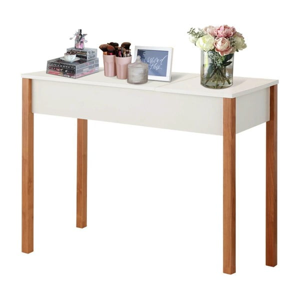 Biely drevený konzolový stolík Støraa Caitlin-image-1