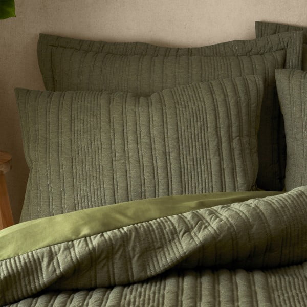 Kaki obliečky na dvojlôžko 200x200 cm Tamba Stripe – Pineapple Elephant-image-1